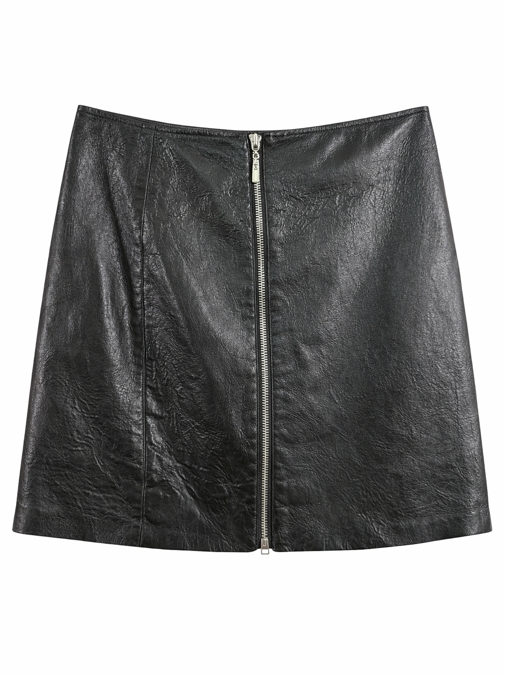 Vintage Lambskin Leather Skirt Medium XL Soft Buttery Black High Waist Chic